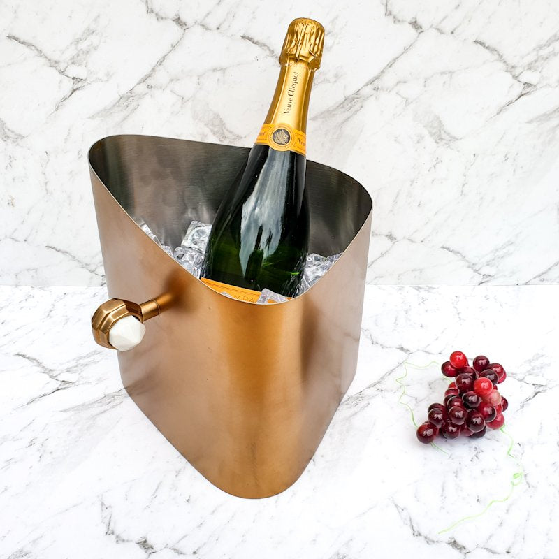 Ice Bucket Copper and Marble