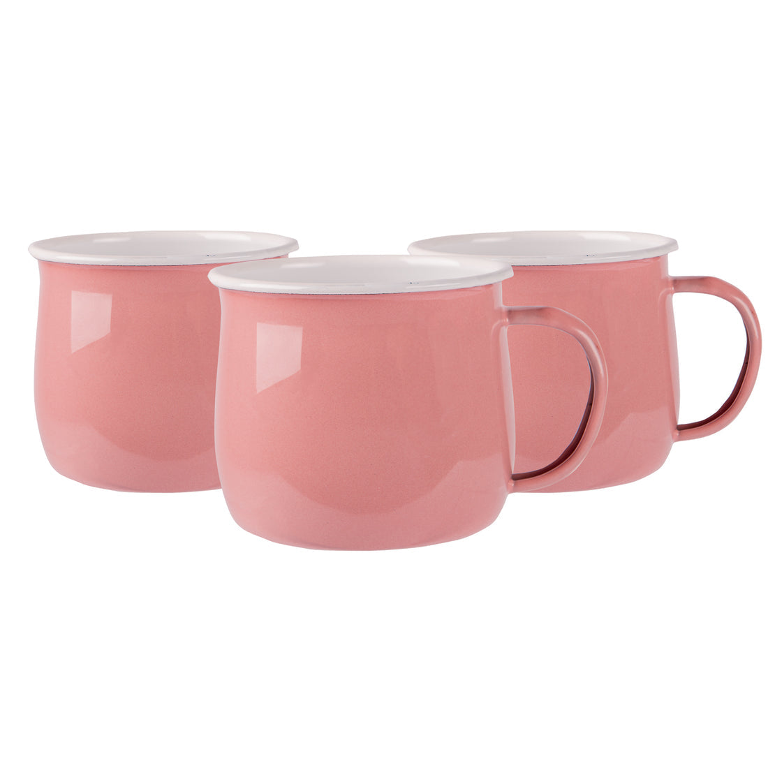 Pink Enamel Mug