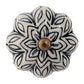 Ceramic Drawer Knob - Solid Flower