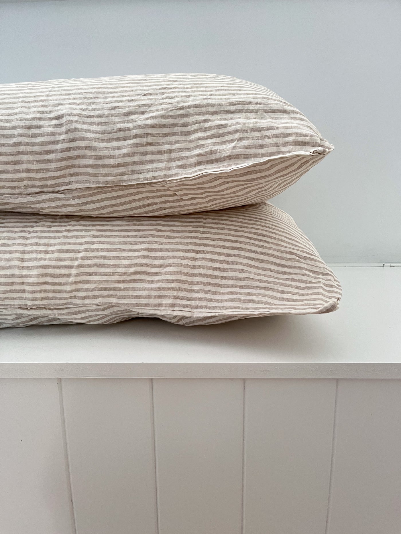 Milky Designs - Beige Stripe Single Pillow Slip