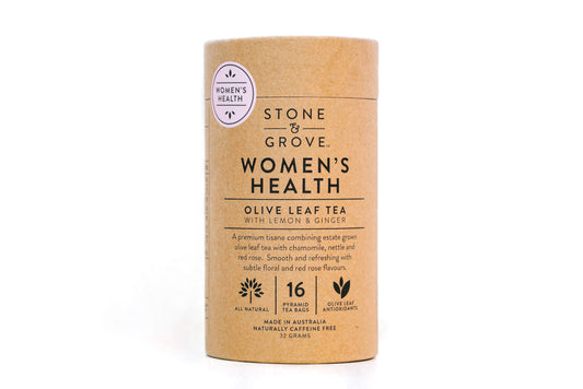 Stone & Grove - Womem's Health Olive Leaf tea with Chamomile and Rose Petals